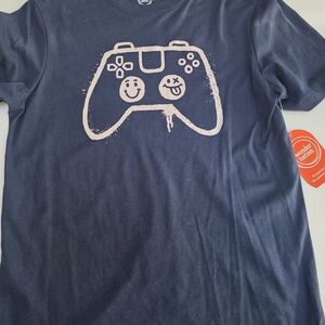 Wonder Nation Navy  Blue Tee with Graphic Design, New With Tags Size 12/14